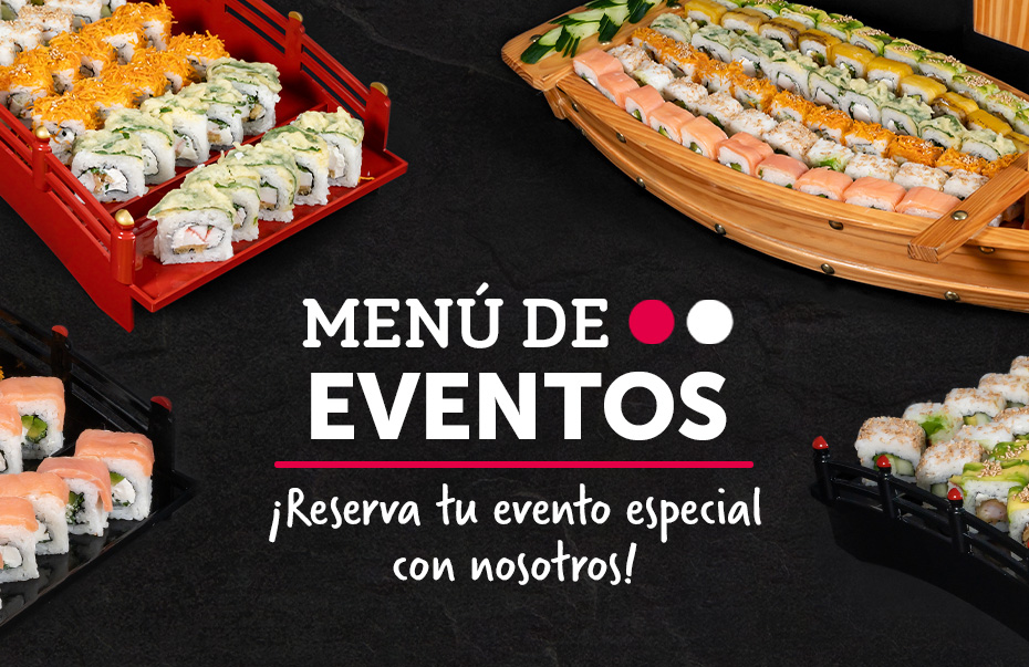 Menú web menú de eventos roll sushiitto